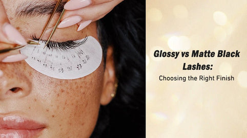 Glossy vs Matte Black Lashes: Choosing the Right Finish