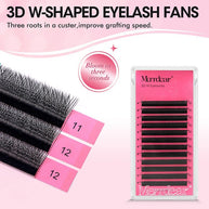 Merrdear 3D W Lash Extensions 0.07/0.10mm C/D curl Premade Volume Fans