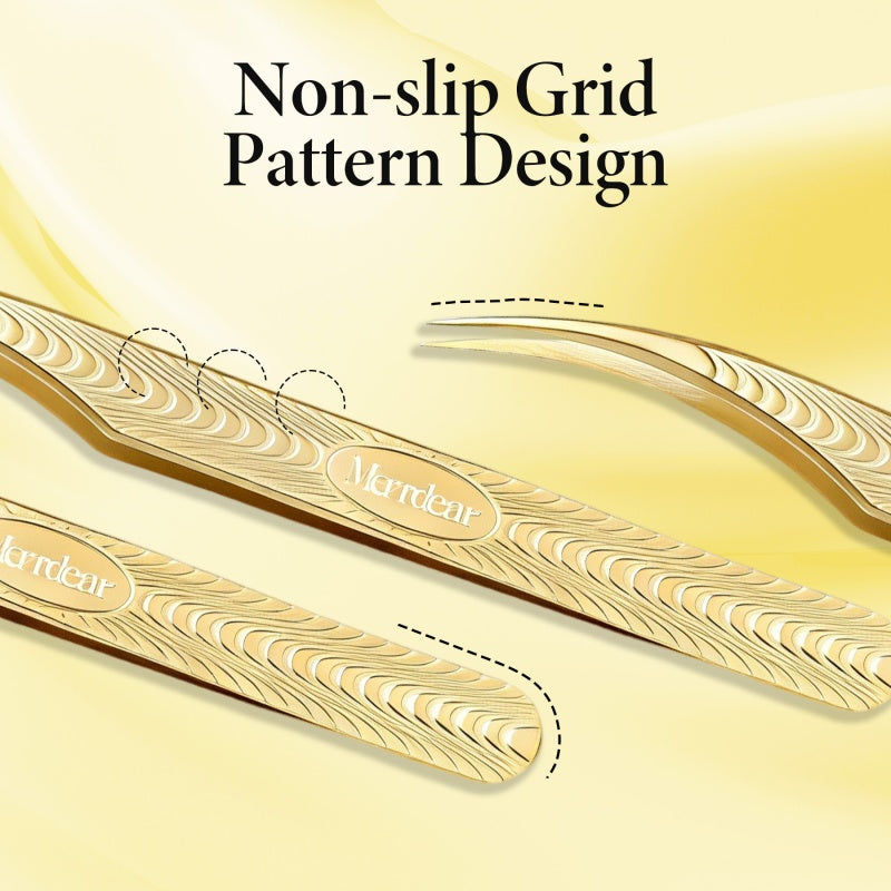Merrdear Dolphin Shape Isolation Tweezers for Classic & Volume Eyelash Extensions