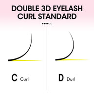 Leques de pestanas pré-fabricados em formato W 3D | Pestanas individuais macias