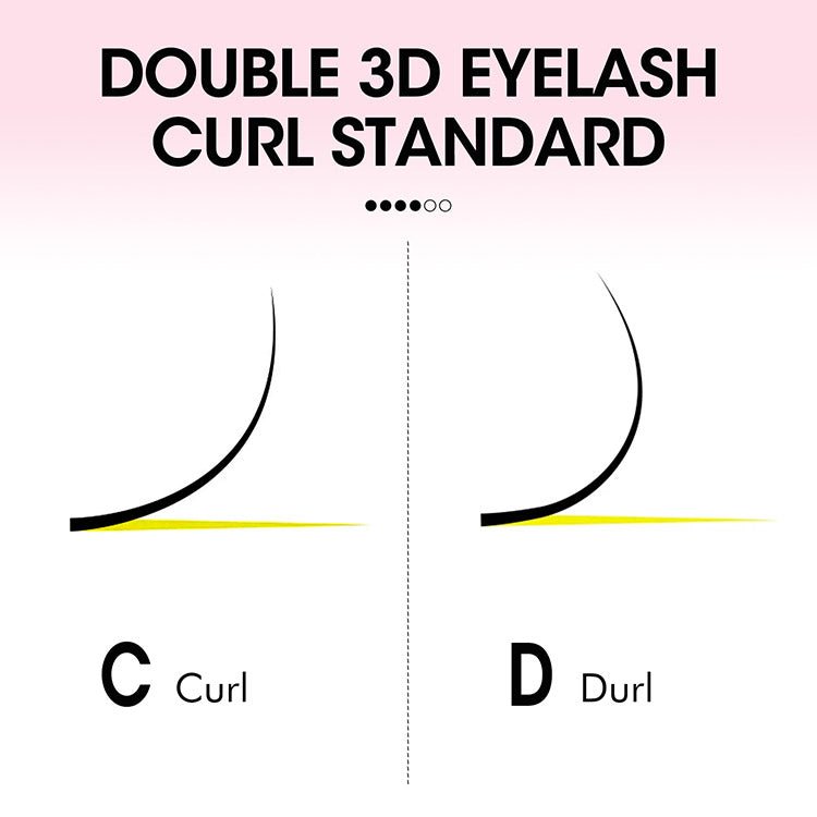 Merrdear 3D W Lash Extensions 0.07/0.10mm C/D curl Premade Volume Fans