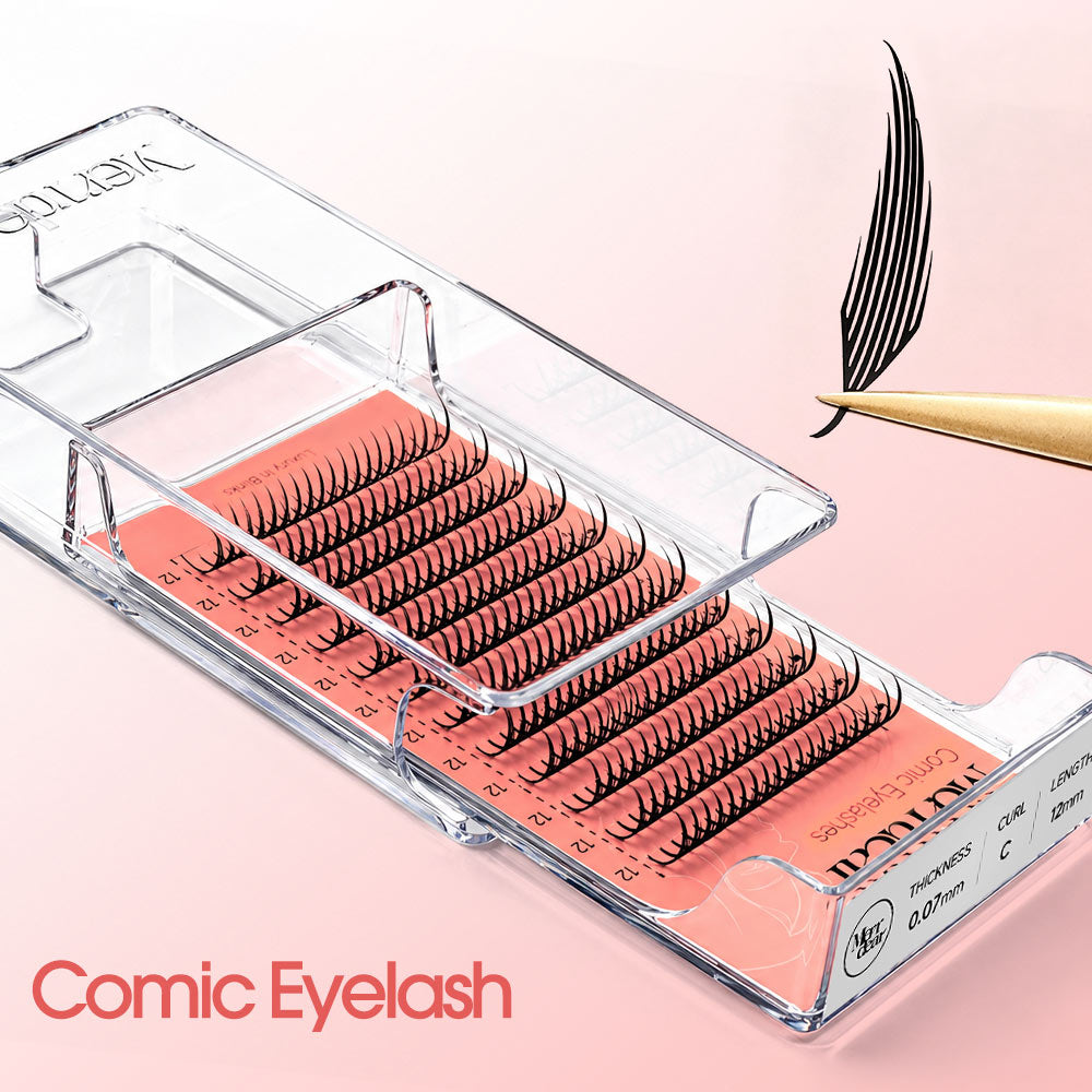 Merrdear Comic-A Eyelash-12Rows/Tray-5 Models