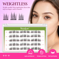 Pestanas postiças autoadesivas Merrdear Double-Tip Sunflower