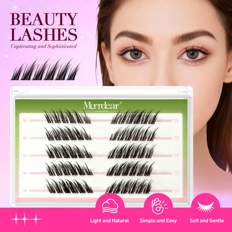 Pestanas autoadesivas Merrdear Winged Lift