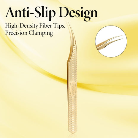 Merrdear Dolphin Shape Isolation Tweezers for Classic & Volume Eyelash Extensions