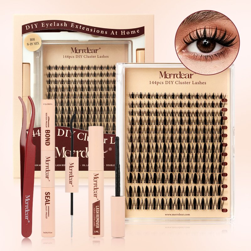Merrdear Fast Shipping From USA Fairy Lash Clusters - DIY Manga Lashes at Home for Beginner