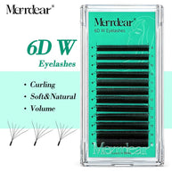 Merrdear 3D/4D/5D/6D W Shape Eyelash Extensions 0.07mm C/D Curl 8-15mm Mixed