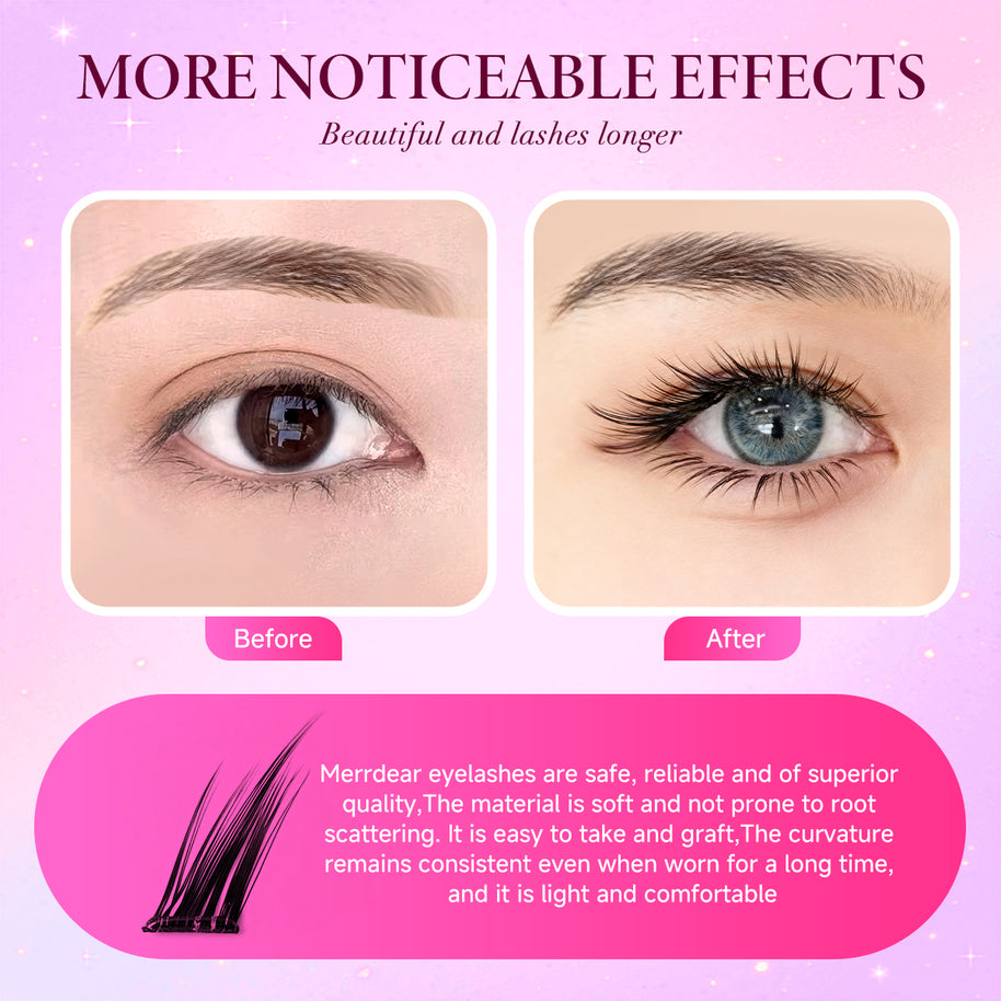 Pestanas autoadesivas Merrdear Winged Lift