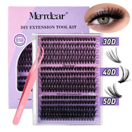 30D+40D+50D Individual Lash Cluster DIY Lash Extension Kit 9-16mix 300pcs