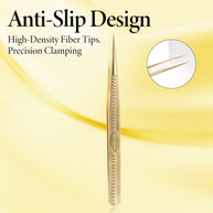 Merrdear Straight Tweezers for Eyelash Extensions-Precision Lashing Tweezers