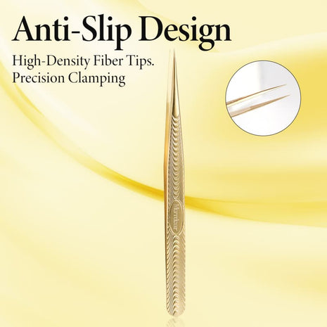 Merrdear Straight Tweezers for Eyelash Extensions-Precision Lashing Tweezers