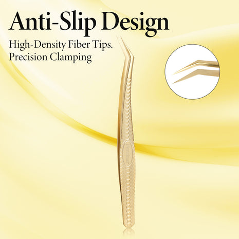 Merrdear Tweezers for Eyelash Extension-Professional Lashing Tweezers