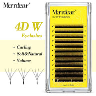 Merrdear 3D/4D/5D/6D W Shape Eyelash Extensions 0.07mm C/D Curl 8-15mm Mixed