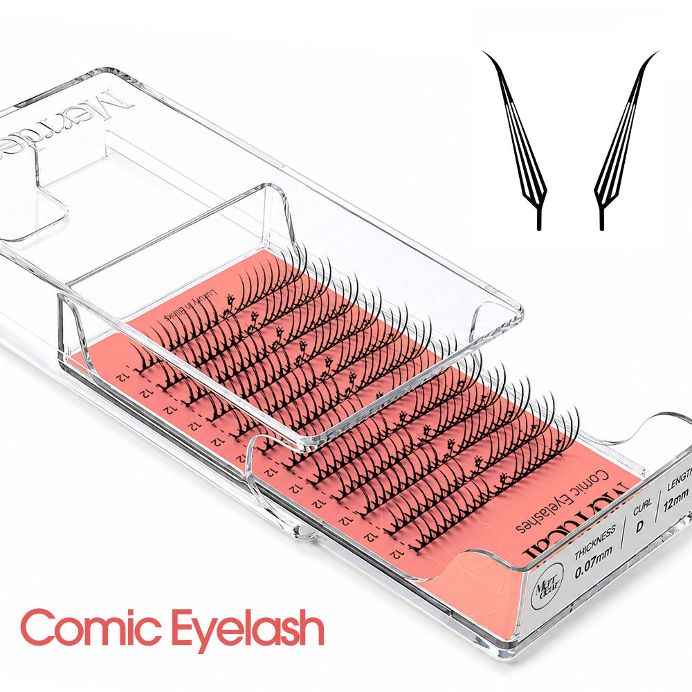 Merrdear Comic-B Eyelash-12Rows/Tray-5 Models