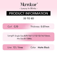 Leques de pestanas pré-fabricados em formato W 3D | Pestanas individuais macias