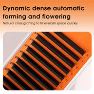 2D UU Shape Premade Volume Fans Matte Black Double Tips