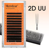 Merrdear Matte black U-shaped YY Eyelashes 12Rows-0.07mm-C/D