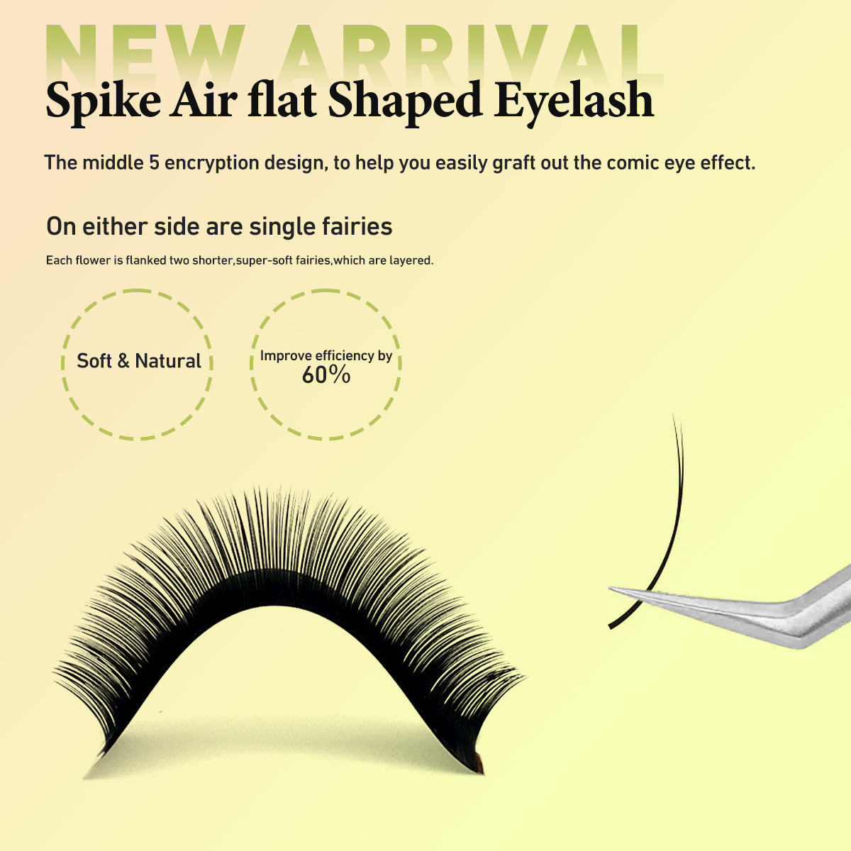 Merrdear Air Series Double Tips Ellipse Eyelash Extension