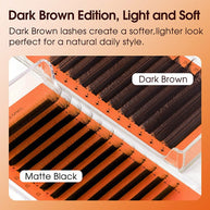 U-shaped YY Brown Eyelashes 12Rows-0.07mm-C/D Merrdear