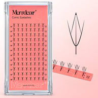 Merrdear Comic D Eyelash-12Rows/Tray-5 Models