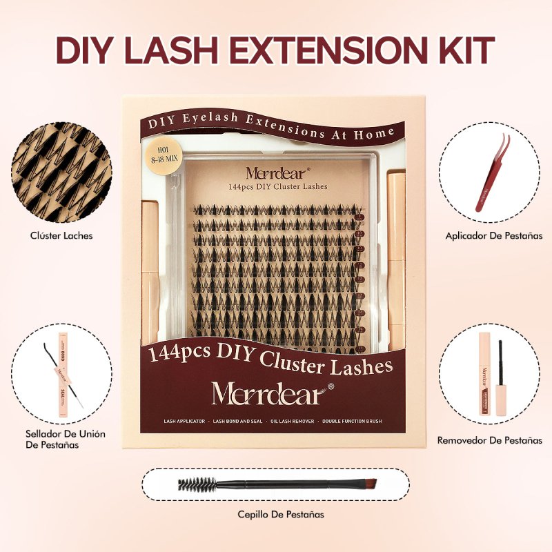 Merrdear Fast Shipping From USA Fairy Lash Clusters - DIY Manga Lashes at Home for Beginner