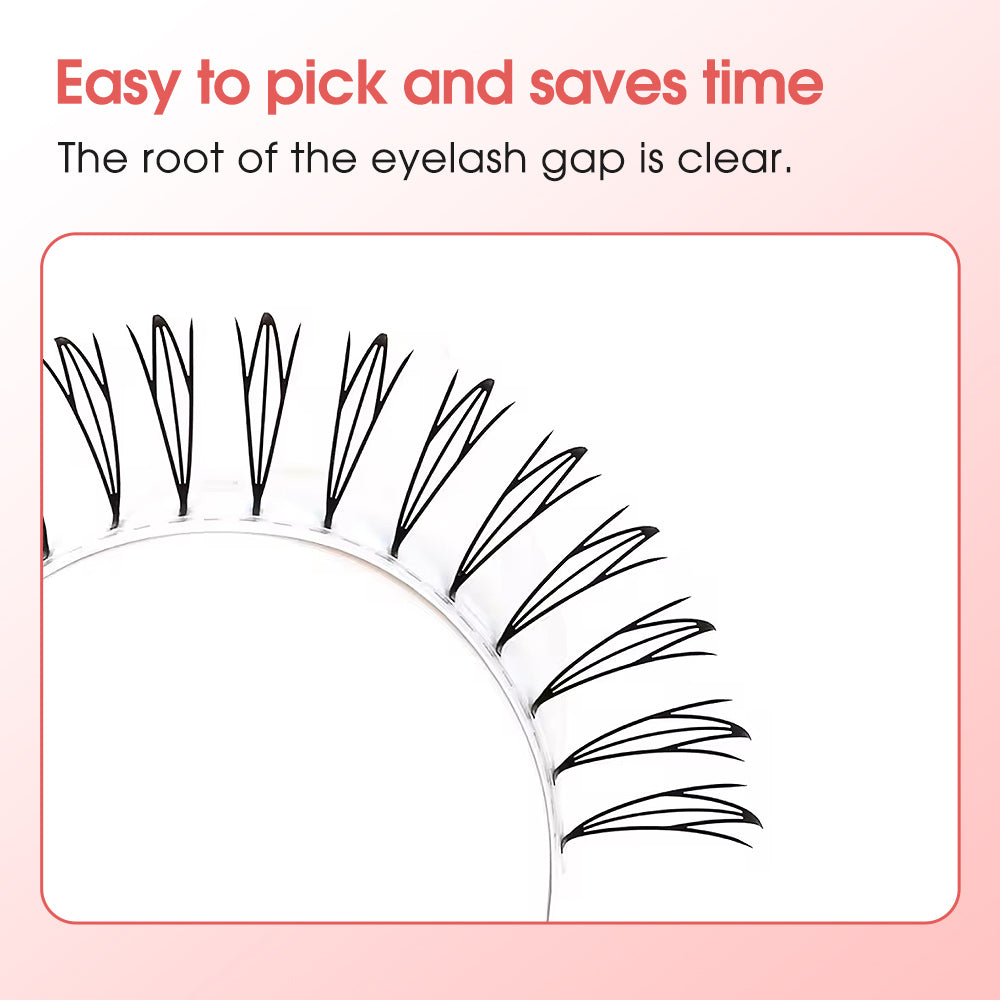 Merrdear Comic D Eyelash-12Rows/Tray-5 Models