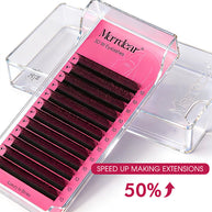 Merrdear 0.10mm 3D W Shape Eyelash Extensions C/D Curl
