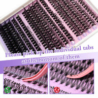 30D+40D+50D Individual Lash Cluster DIY Lash Extension Kit 9-16mix 300pcs