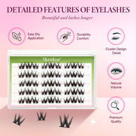 Pestanas postiças Merrdear Mega Curl Volume DIY