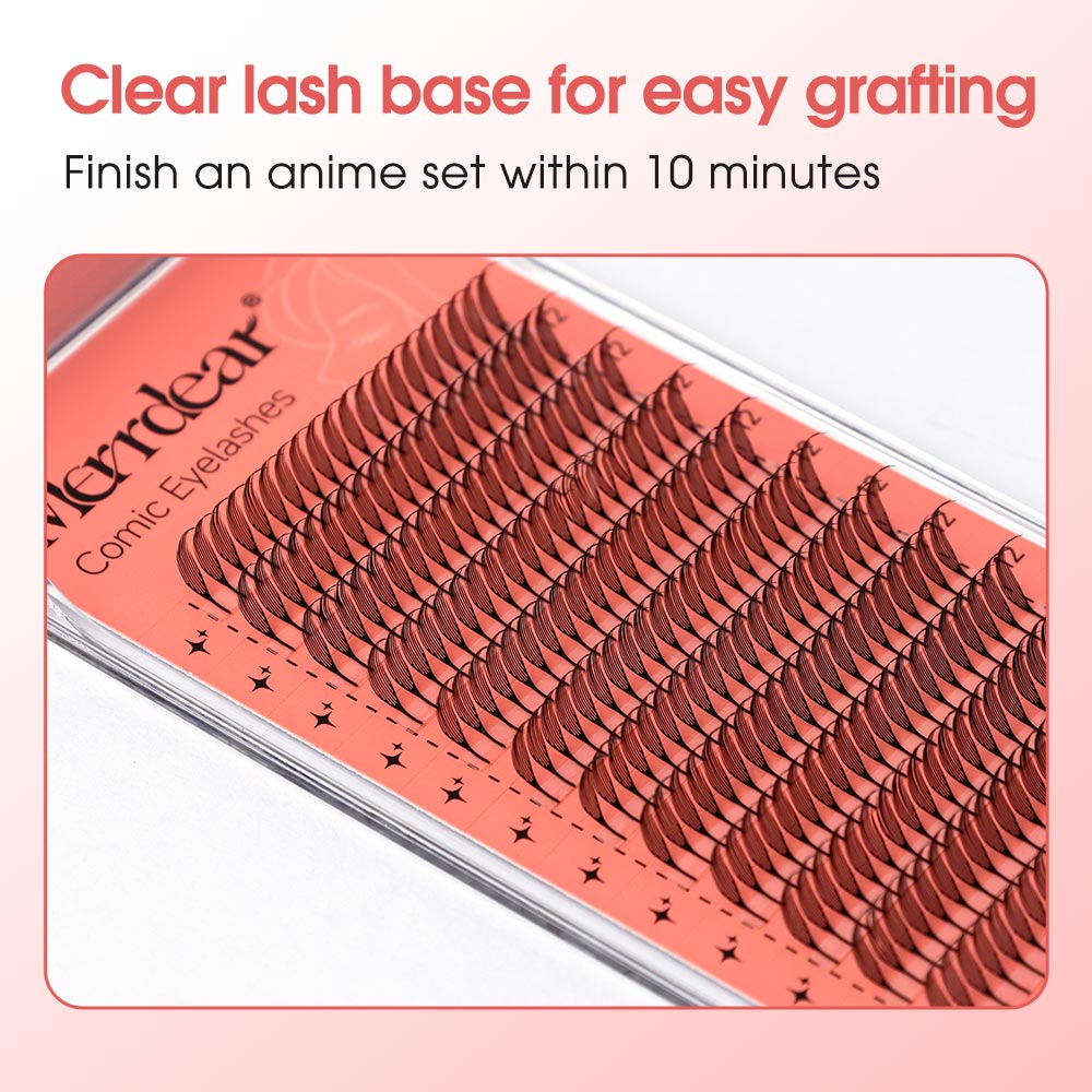 Merrdear Comic-A Eyelash-12Rows/Tray-5 Models
