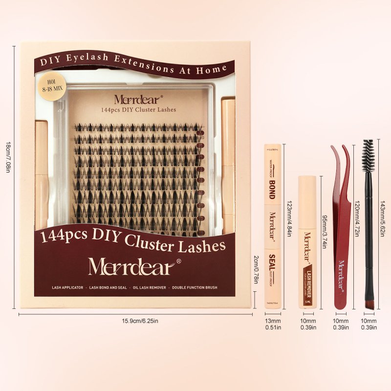 Merrdear Fast Shipping From USA Fairy Lash Clusters - DIY Manga Lashes at Home for Beginner