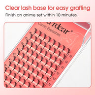 Merrdear Comic Eyelash-12Rows/Tray-4 Models set