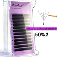 Merrdear 0.10mm 5D W Shape Eyelash Extensions C/D Curl