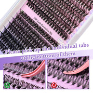 40+50D Individual Lash Cluster DIY Lash Extension Kit 9-16mix 280pcs