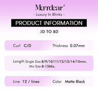 Abanicos de volumen 5D en forma de W con autofloración | Suministro de pestañas de visón sintético