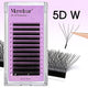 Merrdear 5D W Shape Premade Volume Fans – Matte Black
