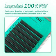 Merrdear 3D/4D/5D/6D W Shape Eyelash Extensions 0.07mm C/D Curl 8-15mm Mixed