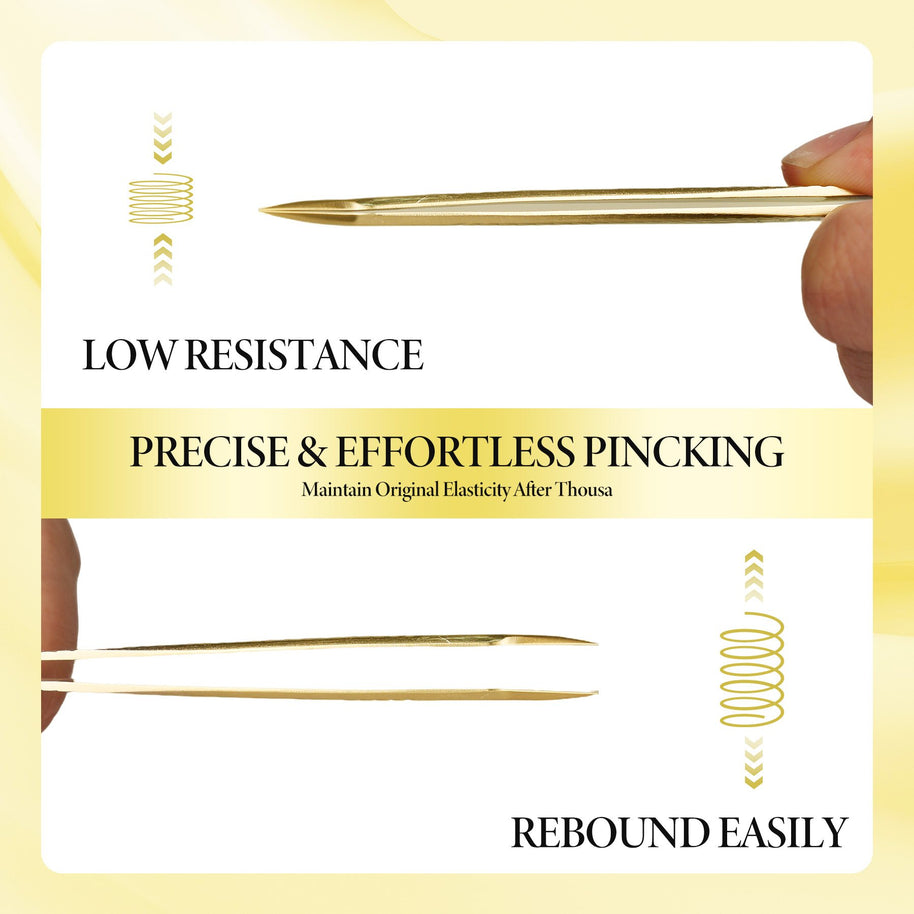 Merrdear Tweezers for Eyelash Extension-Professional Lashing Tweezers