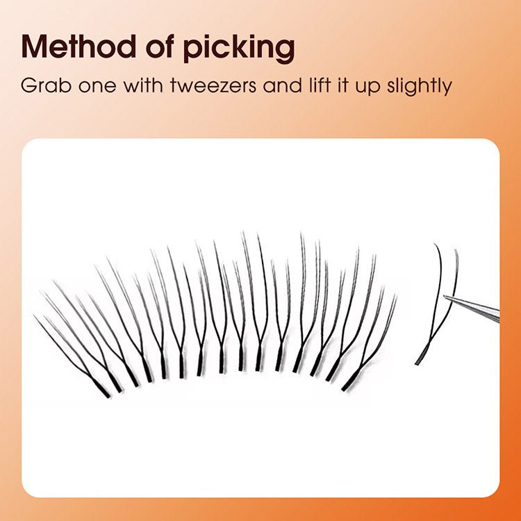 U-shaped YY Brown Eyelashes 12Rows-0.07mm-C/D Merrdear