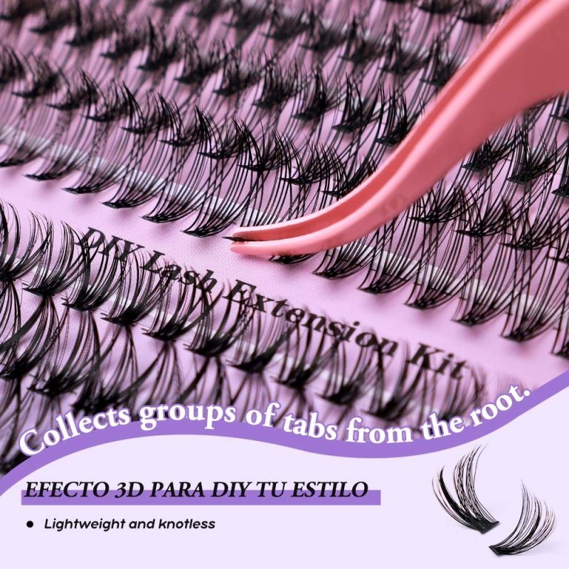 30+50D Individual Lash Cluster DIY Lash Extension Kit 9-16mix 280pcs