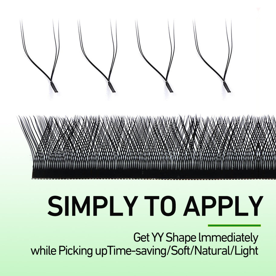 Merrdear 0.10mm YY Shape Eyelash Extensions C/D Curl