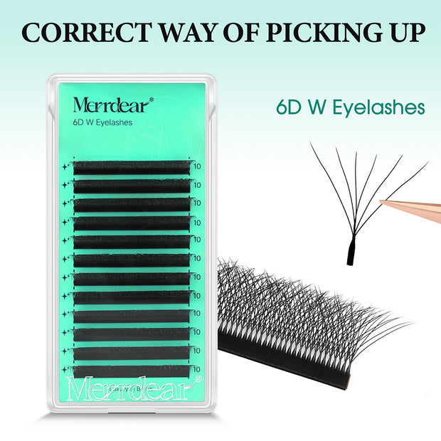 6D W-Shape Premade Volume Fans | Professional Lash Supplier
