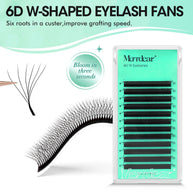 Abanicos de volumen prefabricados en forma de W 6D | Proveedor profesional de pestañas