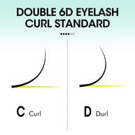 Abanicos de volumen prefabricados en forma de W 6D | Proveedor profesional de pestañas