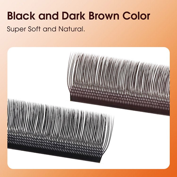 U-shaped YY Brown Eyelashes 12Rows-0.07mm-C/D Merrdear