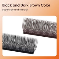 U-shaped YY Brown Eyelashes 12Rows-0.07mm-C/D Merrdear