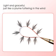 Merrdear Comic Eyelash-12Rows/Tray-4 Models set