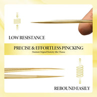 Merrdear Straight Tweezers for Eyelash Extensions-Precision Lashing Tweezers