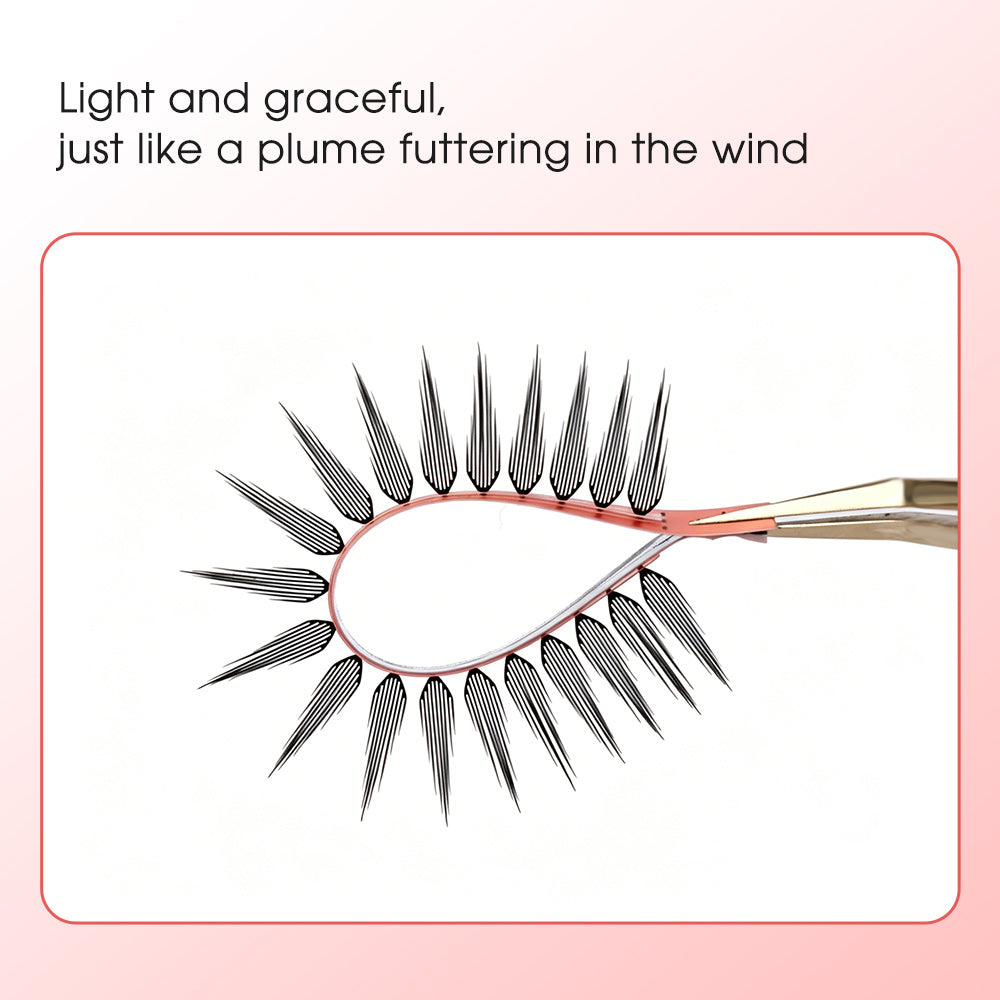 Merrdear Comic-A Eyelash-12Rows/Tray-5 Models