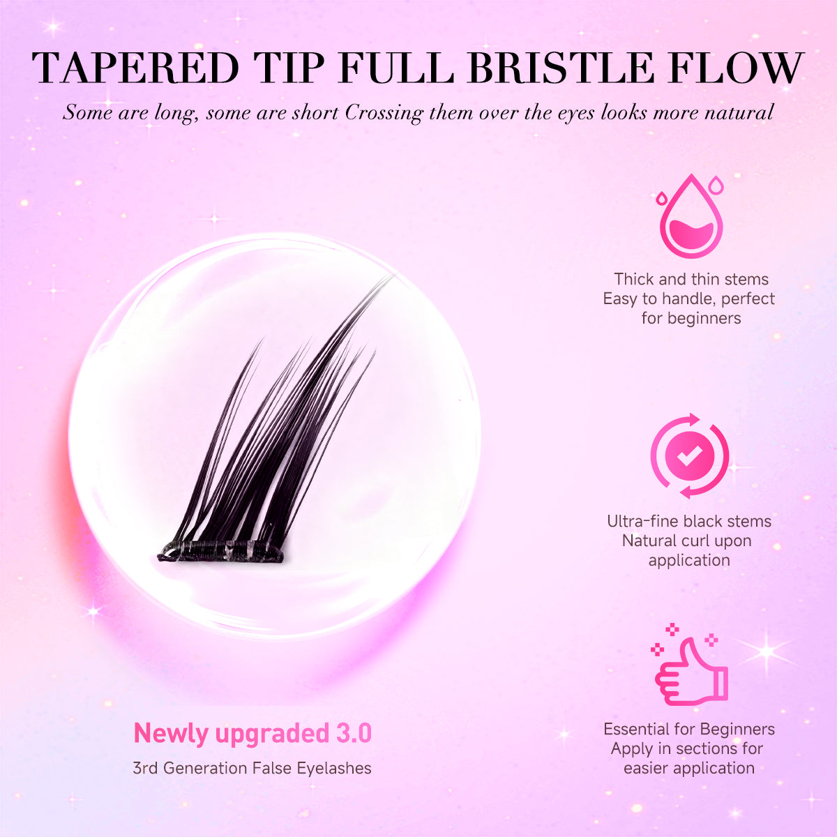 Pestanas autoadesivas Merrdear Winged Lift